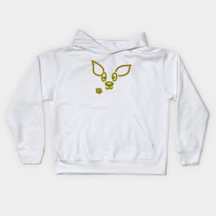 Cute Golden Deer Flower Kids Hoodie